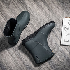 Men's Waterproof Knee High Rain Boots for Outdoor Working Fishing