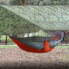 Portable Anti-mosquito Hammock w/ 2 Carabiner for Camping