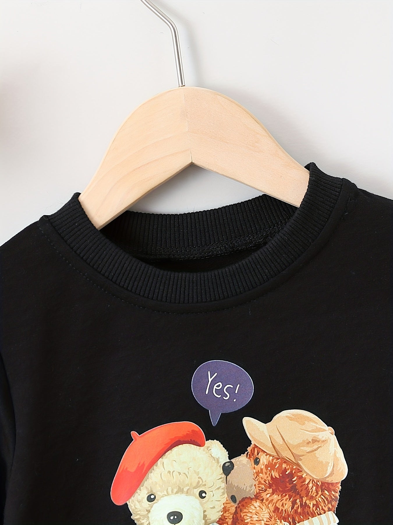 Boys Cartoon Bears Print Sweatshirt