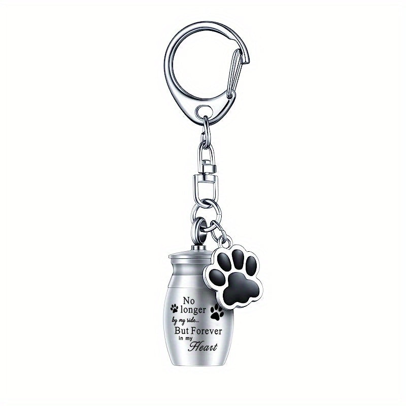 Small Pet Cremation Keychain Keepsake Memorial Jewelry for Dogs Cats