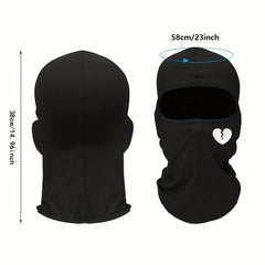 Love Print Outdoor Cycling Hat Sunscreen Windproof Balaclava