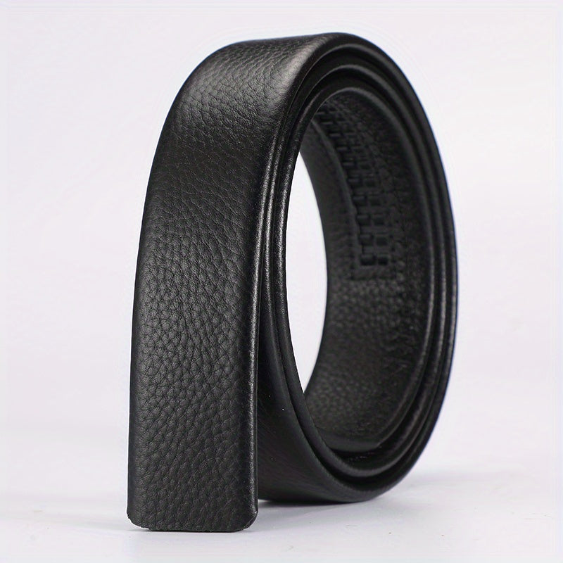 Men's Leather Belt Waist Stap Without Buckle Durable Business Belt