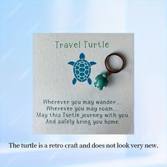 Turtle Pendant Keychain for Car Keys Backpacks Wallets
