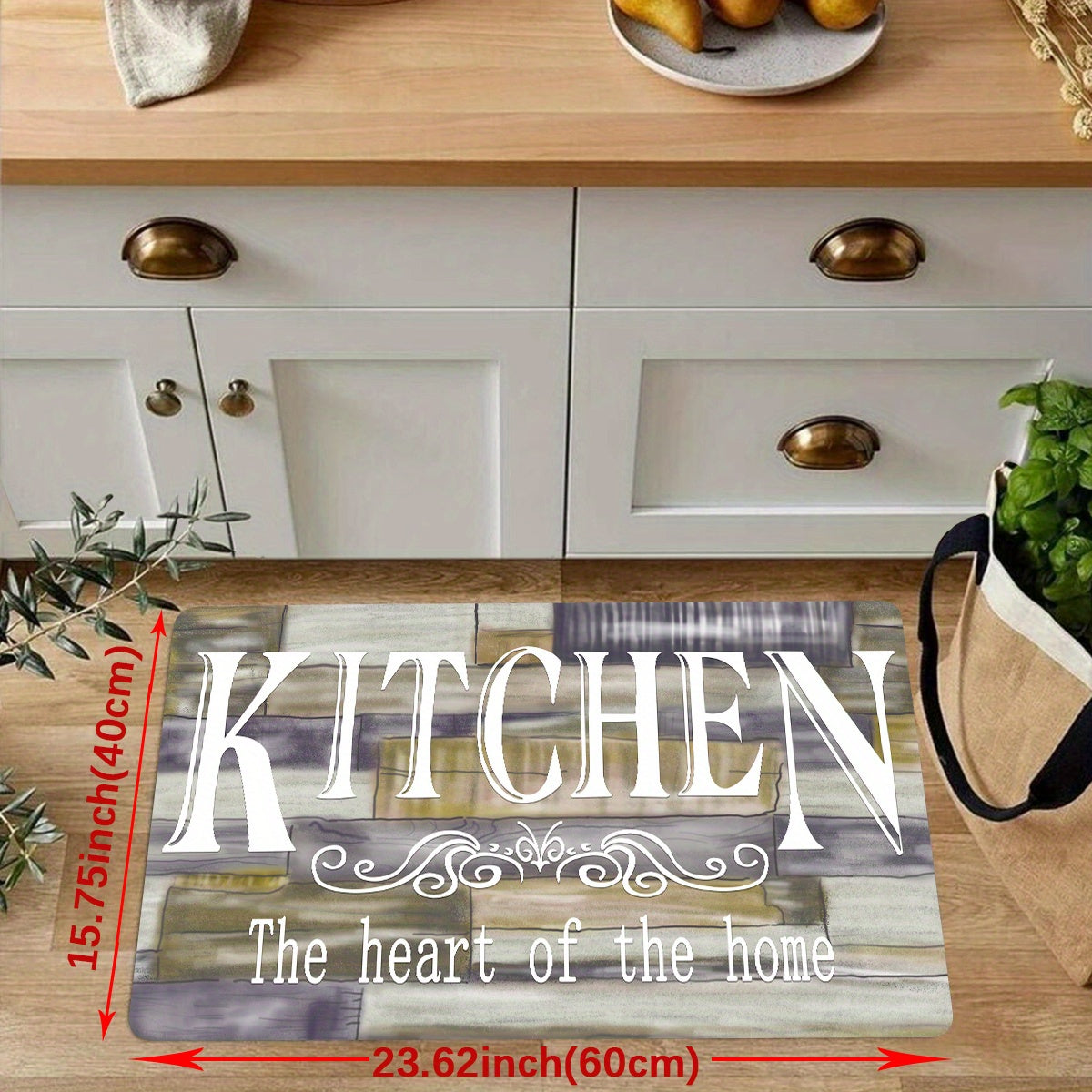 Stain Resistant Kitchen Rug Soft Memory Foam Mat Anti Fatigue Rug Runner