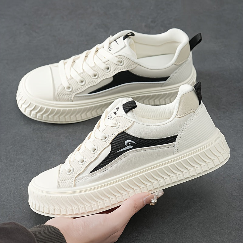 Skate Shoes Platform Lace up Walking Shoes Comfort Casual Sneakers
