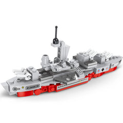 Military Warship Aircraft Carrier Mini Boat Model Building Blocks Toy