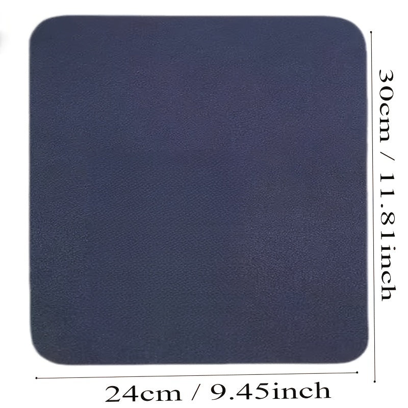 Faux Leather Mouse Pad Small Plain Mouse Pad for Computer and Office