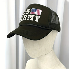 US Army Print Trucker Hat Mesh Baseball Cap