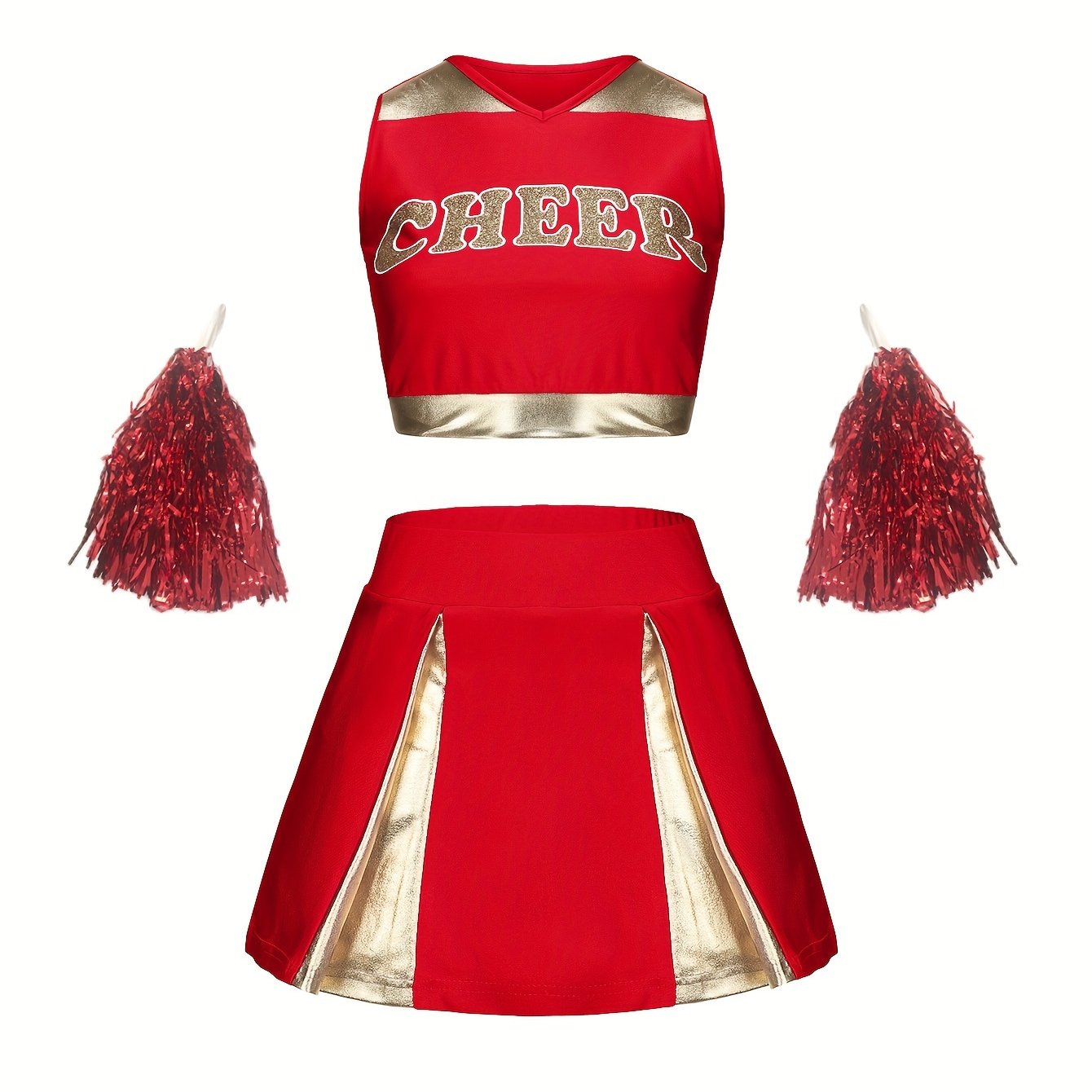 Girls Cheerleading Outfits Activewear Sets For Sports Performance