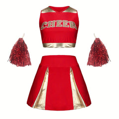 Girls Cheerleading Outfits Activewear Sets For Sports Performance