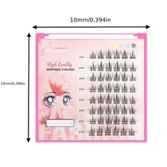 Natural Sunflower Cluster Lashes, Long Lasting, 8 Rows