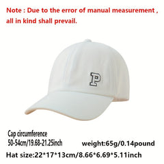 P Ponytail Hat Parent-child Peaked Cap Travel Sunscreen Baseball Cap For Boy