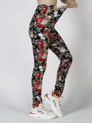 Women's Flower High Waist Leggings