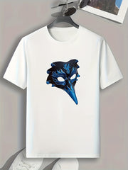 Men's Sports T-shirt Print Pattern Comfy Tee for Fitness Activities