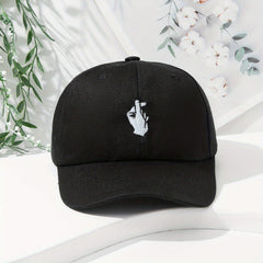 Love Gesture Embroidered Baseball Cap Sun Protection Hat