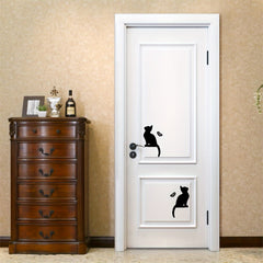 2pcs Cat Sticker Butterfly Decorative Sticker