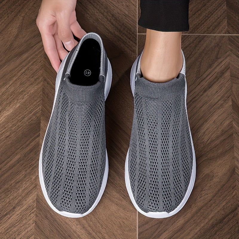 Unisex Lightweight Slip On Casual Shoes Breathable Sock Shoes
