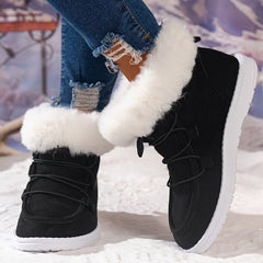 Women's Non-slip Snow Boots Thickened Medium Tube Sneakers