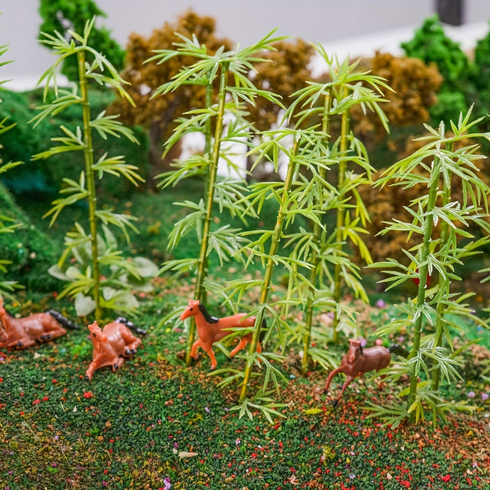 Plastic Model Landscape Bamboo Tree Sand Table Model Decor Accessories