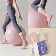 Winter Yoga Socks Non-slip Grips Elastic Sports Pilates Running Socks