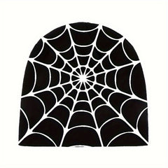 Y2K Gothic Spider Jacquard Beanie Unisex Knitted Hat Lightweight Hip Hop Beanie
