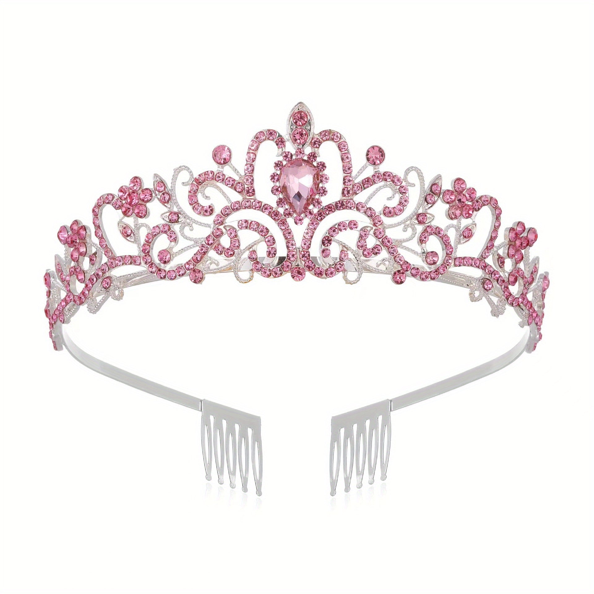 Princess Rhinestone Crown Hair Hoop Hair Accessory