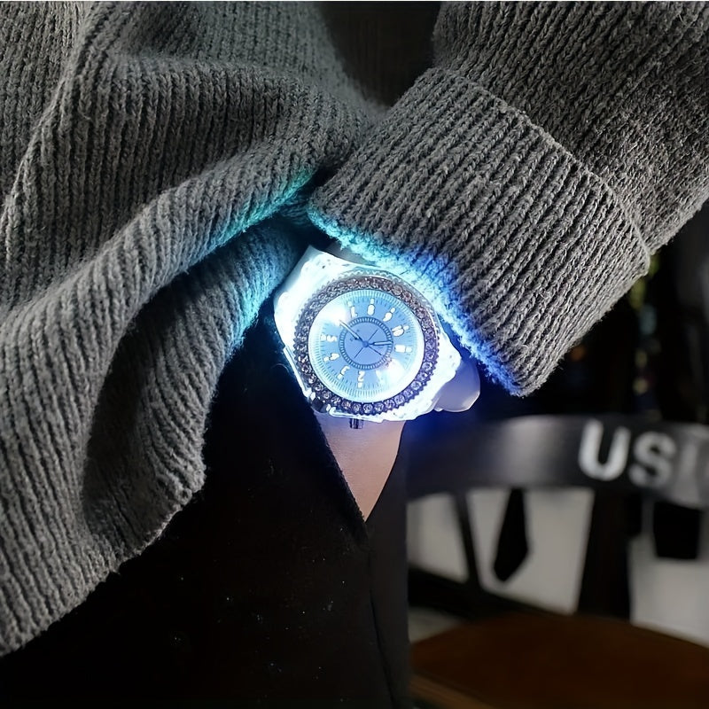 Silicone Luminous Electronic Watch for Students