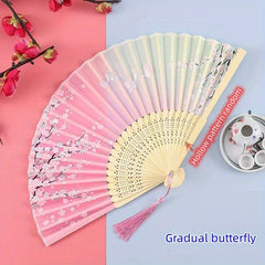 Chinese Style Folding Fan Dance Fan Women Summer Retro Classical Decorative Fan