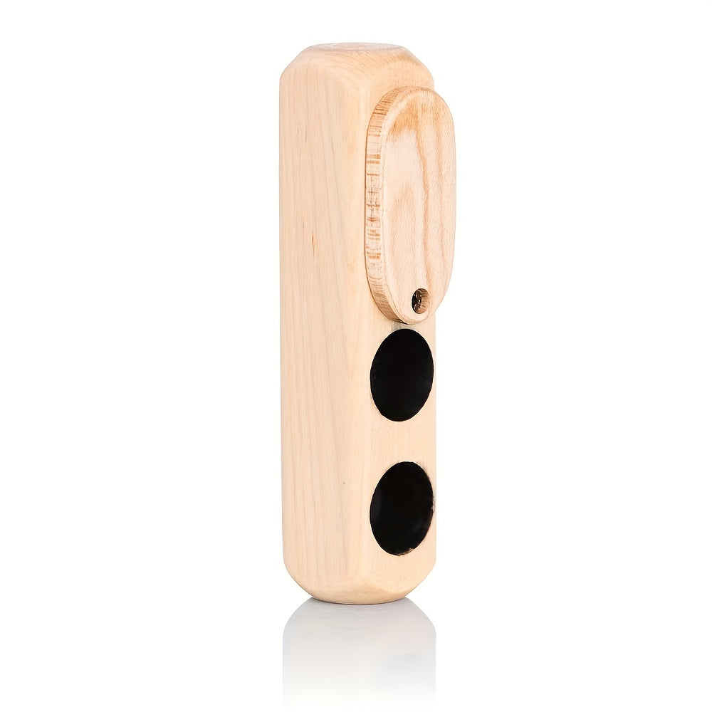 Portable Wood Cigarette Case Double Hole Double Hole With Storage