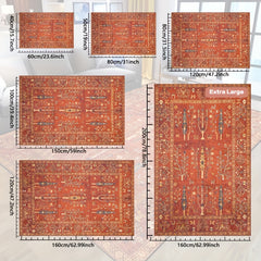Boho Print Non-slip Rug Washable Carpet for Living Room Bedroom