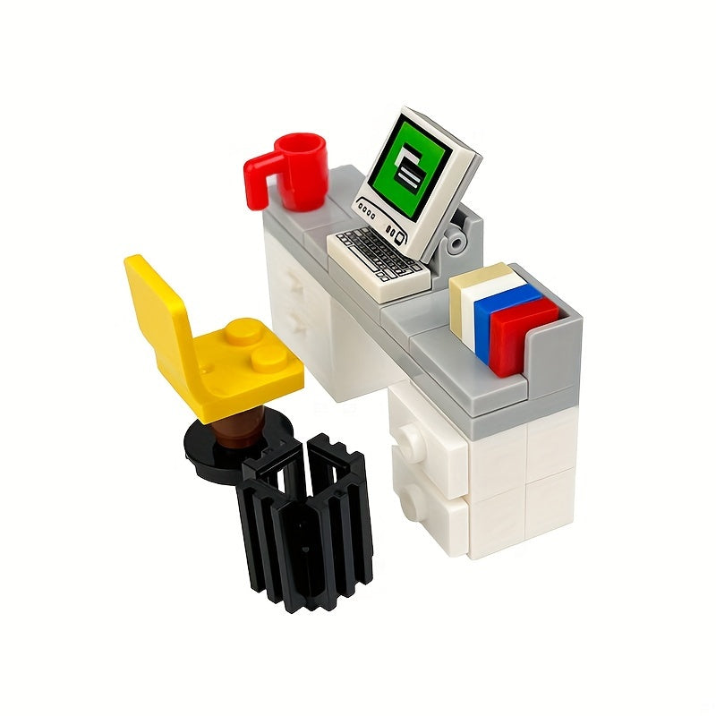 DIY Modern Home Furniture Small Building Blocks Scene Assembly Toy