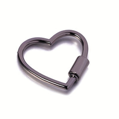 Heart Metal Buckle Keychain DIY Bag Wallet Keyring