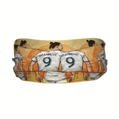 Messi Soccer Headband Number 9 Orange Yellow Gradient Sports Headband