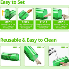 Humane Mouse Trap Easy Set Catcher Quick Effective Reusable Safe