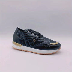 Women's Quilted Low Top Sneakers Outdoor Non Slip Shoes