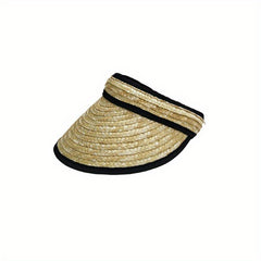 Vintage Straw Sun Visor Hat Lightweight UV Protection Summer Sun Hats