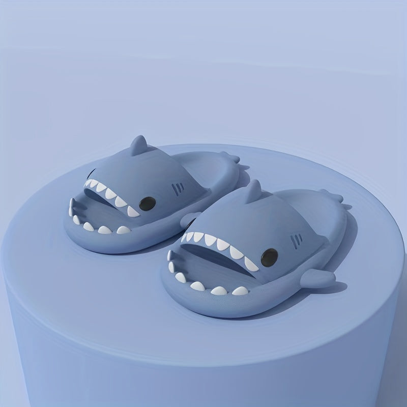 Cartoon Shark Bottom Slippers for Kids Non Slip Lightweight
