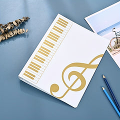 Music Sheet File Folder Clef Paper Storage 40 Pockets A4 File Holder