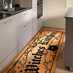 2pcs Retro Vintage Witches Halloween Rug Set