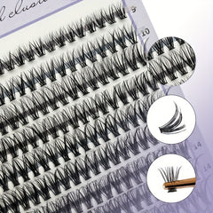 DIY Lash Extension Kit 240pcs Individual Lashes Cluster D Curling 9-16mm