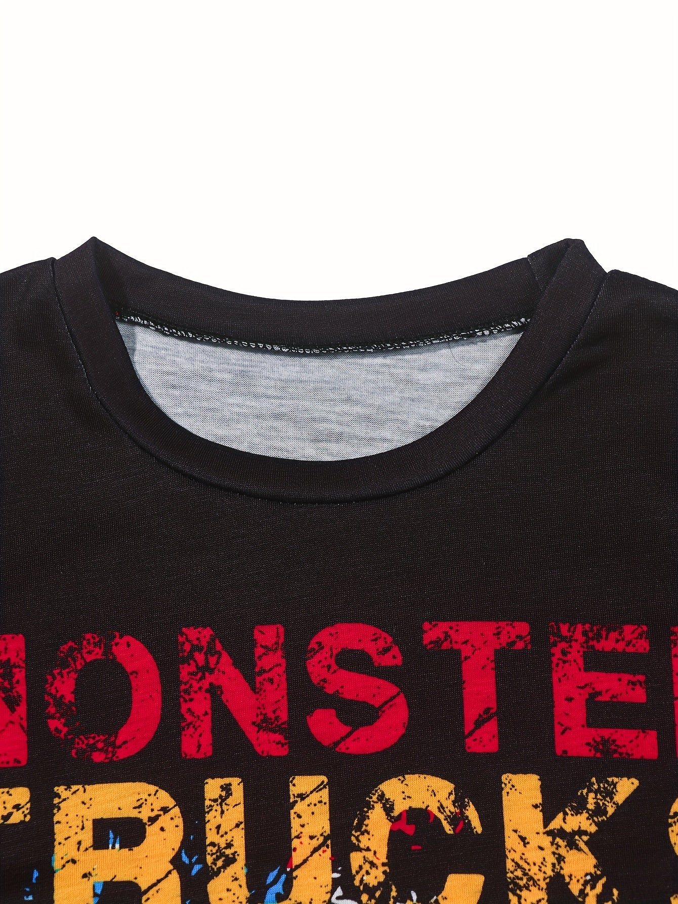 Kids' MONSTER TRUCKS Print Short Sleeve Tee