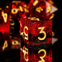 7pcs Resin Polyhedral Dice Set for RPG Board Game
