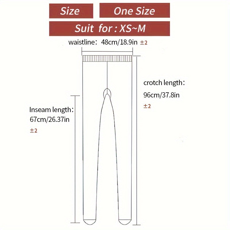 Plush Lined Tights High Waist Thermal Leggings Women's Stockings