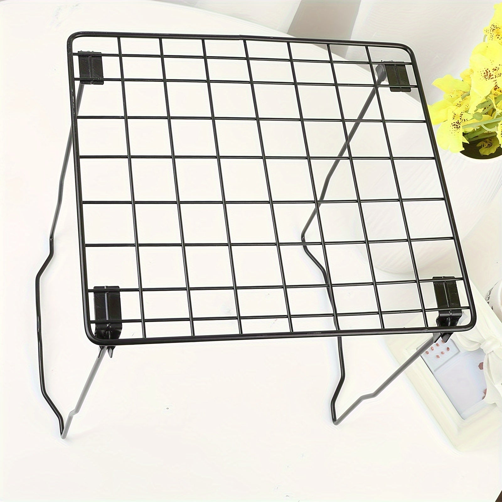 Iron Folding Storage Rack Cabinet Organizer Dormitory Storage Computer