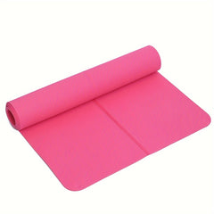 TPE Solid Non-slip Yoga Mat 6.0ft Foldable 4mm Thickness Fitness Mat