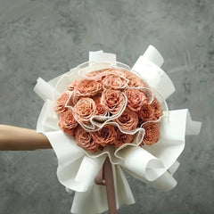 Pearl Spray Yarn Floral Art Bag - Fairy Yarn Bouquet Wrapping Paper