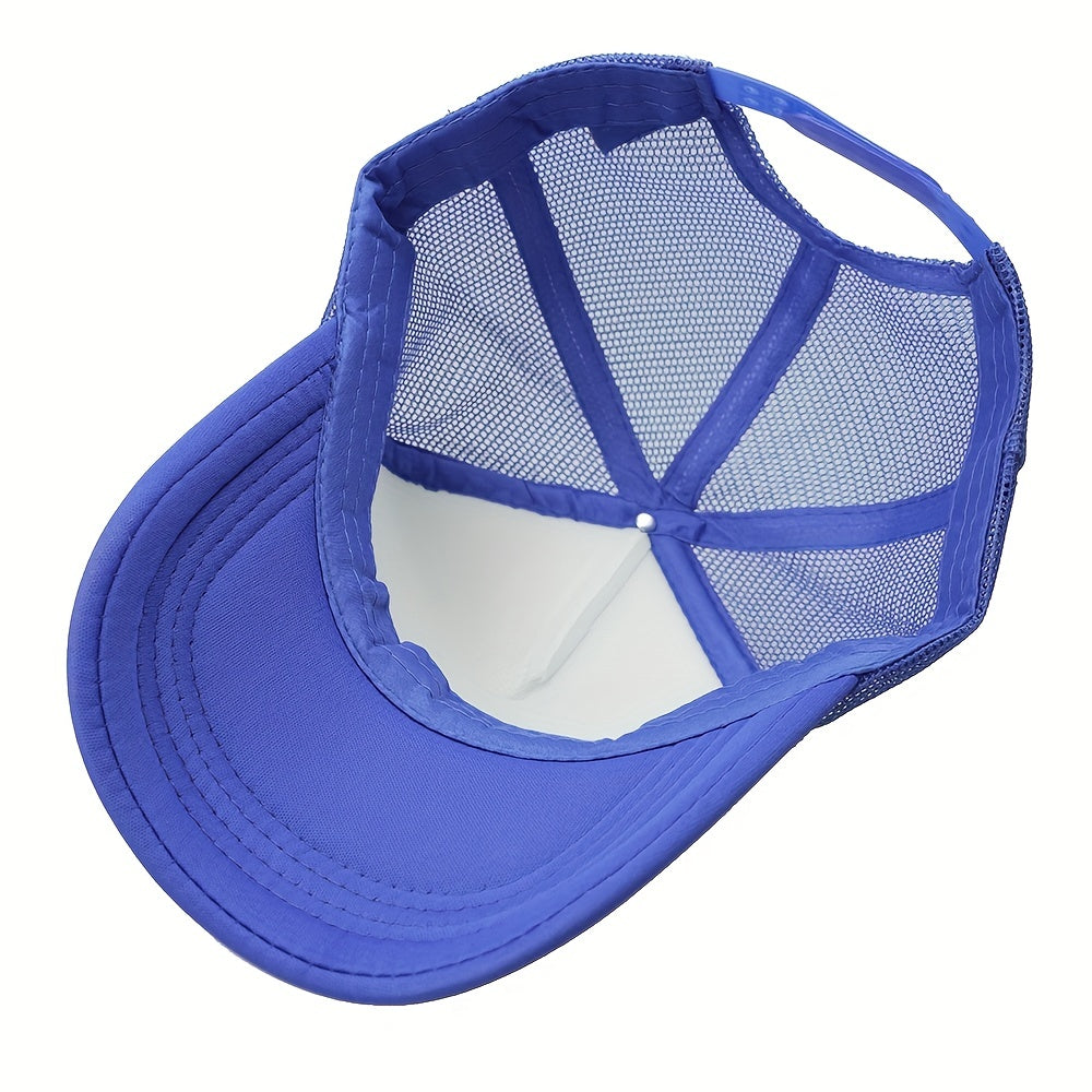 Mesh Breathable Sunshade Sports Trucker Cap Summer Sunscreen Mesh Hat