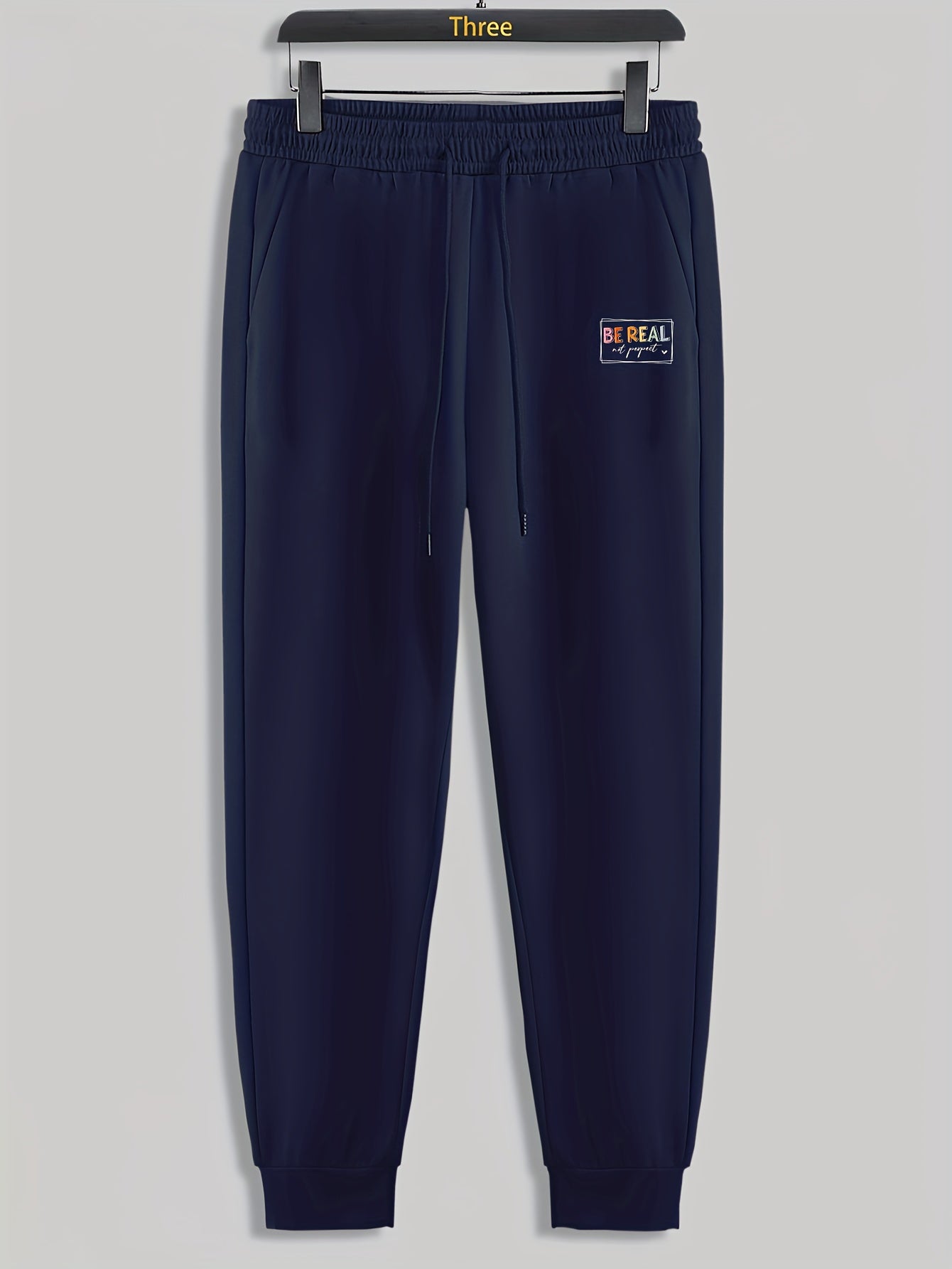 Real Print Men's Sweatpants Drawstring Casual Trousers