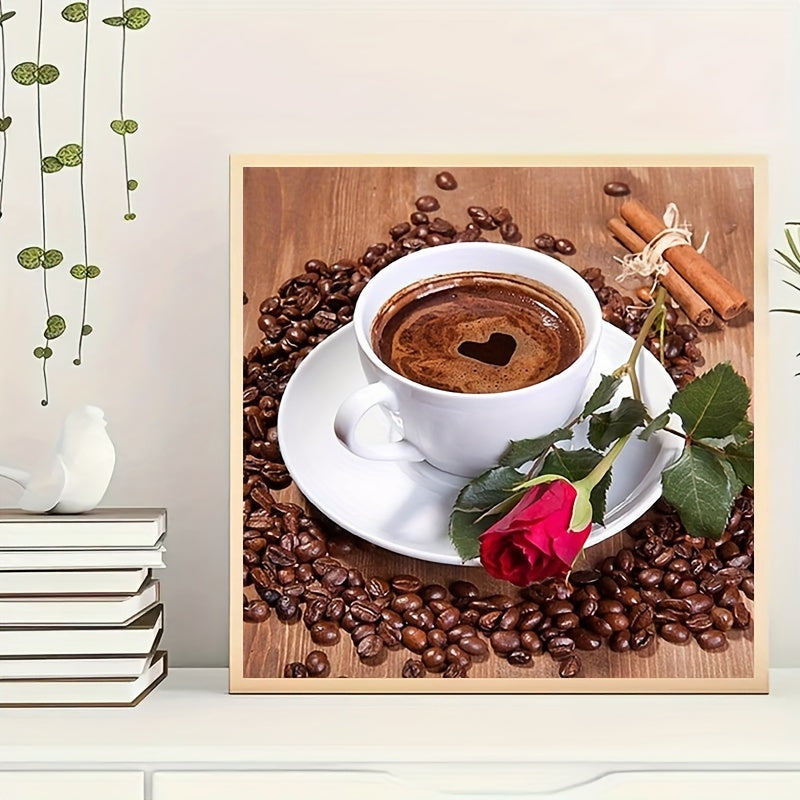 4pcs Set 5D Coffee Cup Diamond Painting Full Of Diamonds