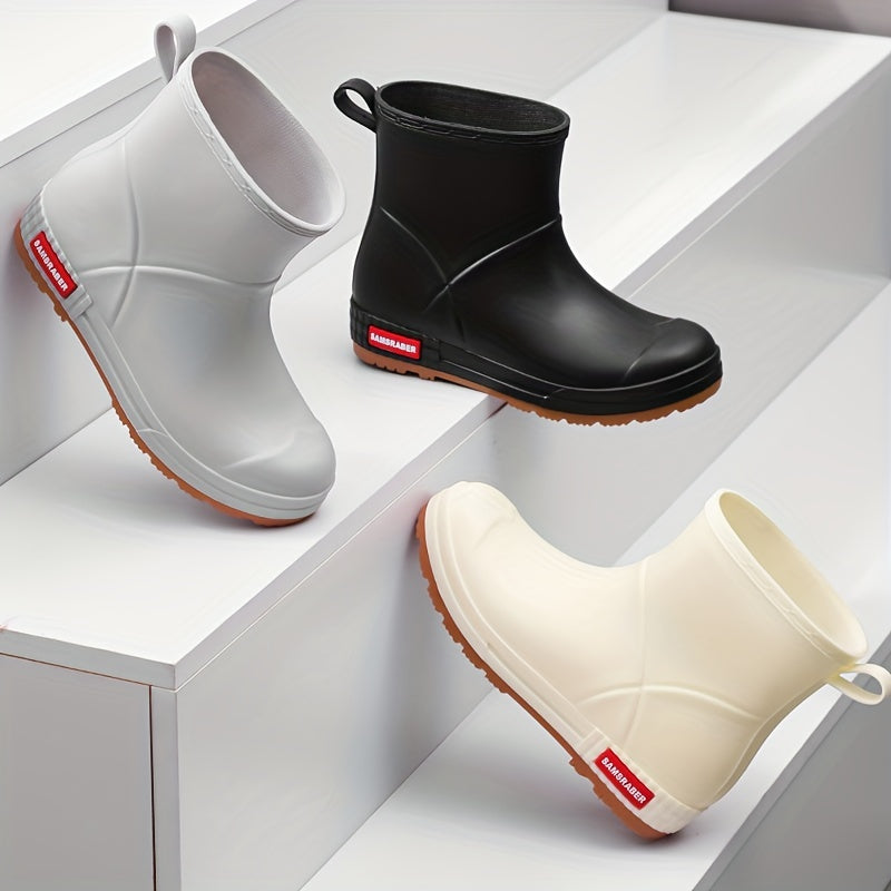 Stylish Lightweight Women's Rain Boots Slip Resistant And Waterproof
